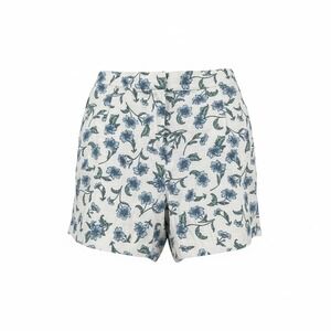 J.Crew Re-Imagined Blue Floral Linen Blend High Rise Shorts White Size 10